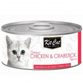 Kit Cat Deboned Chicken & Crabstick Toppers 80g 1 carton (24 cans)